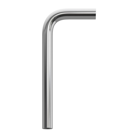 Arm type elbow with M10 internal thread on both sides, chrome-plated