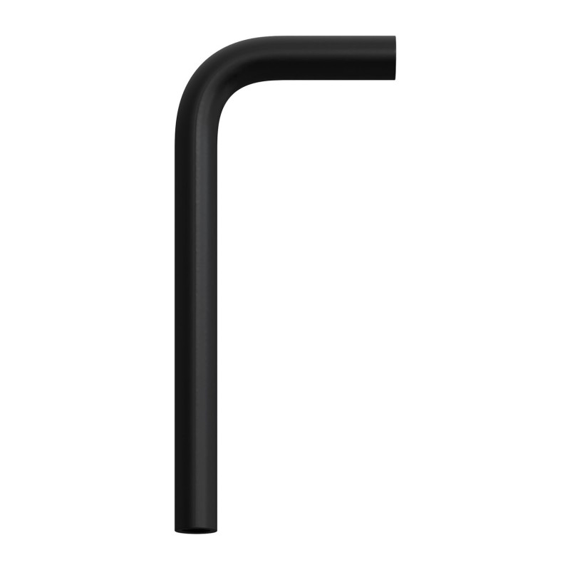 Arm type elbow with M10 internal thread on both sides, black