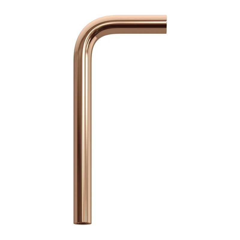 Arm type elbow with M10 internal thread on both sides copper