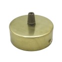 Brass support of 120mm diameter x 25mm and one outlet