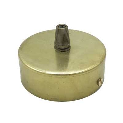 Brass support of 120mm diameter x 25mm and one outlet