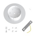 Customisable round ceiling rose 200 mm | LightingDIY.com