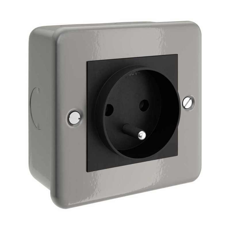 French single socket base for flexible tube