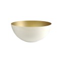 Bell white and gold metal 200mm high x 400mm diameter