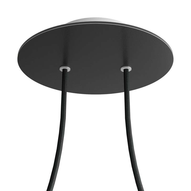 Ceiling support 200mm with 2 holes and 4 side holes.