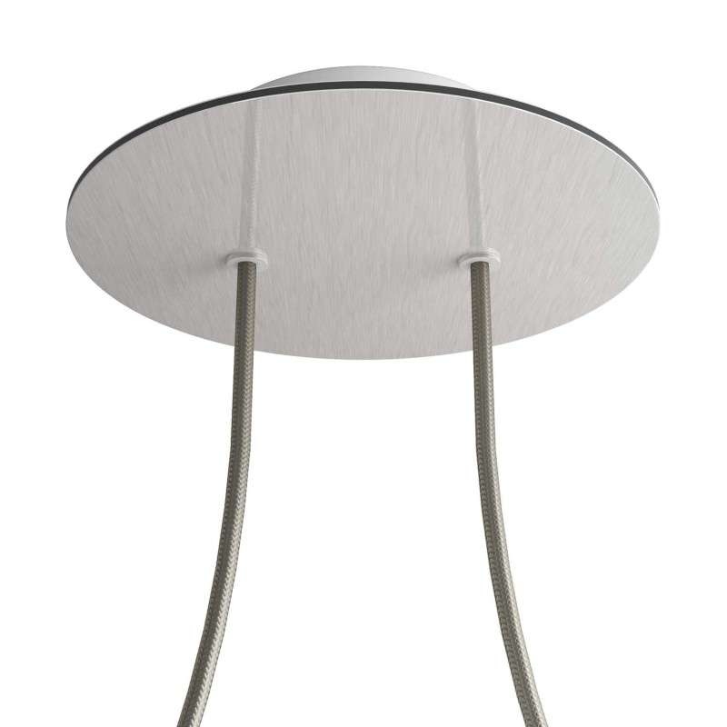 Ceiling support 200mm with 2 holes and 4 side holes.