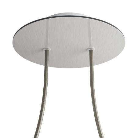 Ceiling support 200mm with 2 holes and 4 side holes.