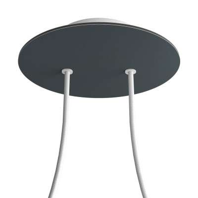 Ceiling support 200mm with 2 holes and 4 side holes.