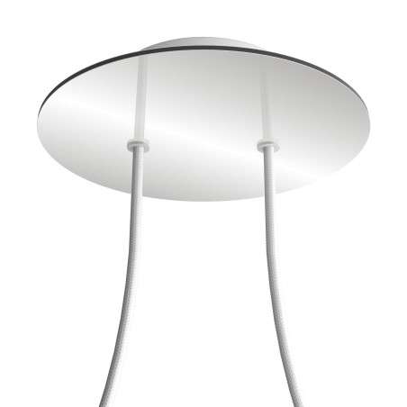 Ceiling support 200mm with 2 holes and 4 side holes.