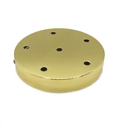 Metal support 160mm diameter x 25mm with six outlets