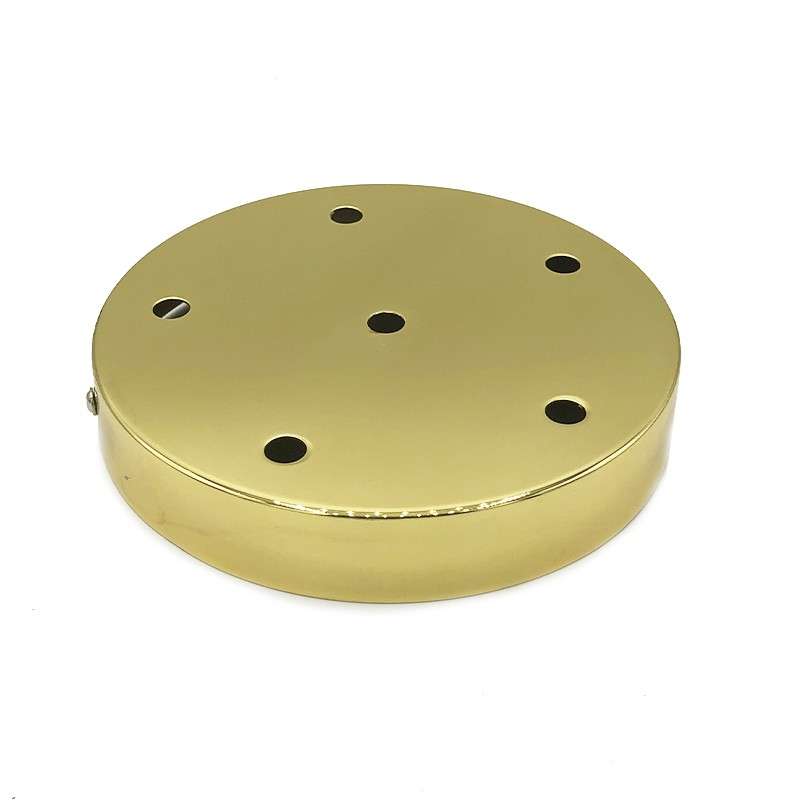 Metal support 160mm diameter x 25mm with six outlets