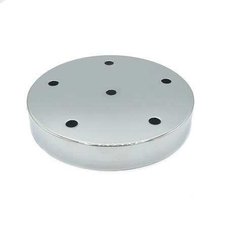 Metal support 160mm diameter x 25mm with six outlets