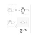 Aluminum E27 white ceiling lamp MEUCON