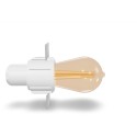 Aluminum E27 white ceiling lamp MEUCON