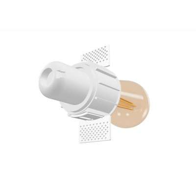 Aluminum E27 white ceiling lamp MEUCON