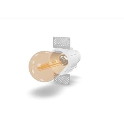 Aluminum E27 white ceiling lamp MEUCON