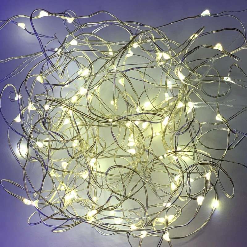 String of 20 rice grain LED lights powered by batteries