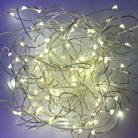 String of 20 rice grain LED lights powered by batteries
