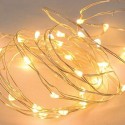 50 LED rice grain battery operated warm white light string