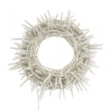 String of 100 warm white connectable LED lights, 6.5 meters long, fixed light, transparent cable.