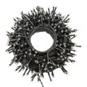 100 LED cool white linkable lights 7.5 meters programmable with black exterior