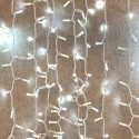Curtain 300 LEDs cold IP65 linkable white cable 200x150