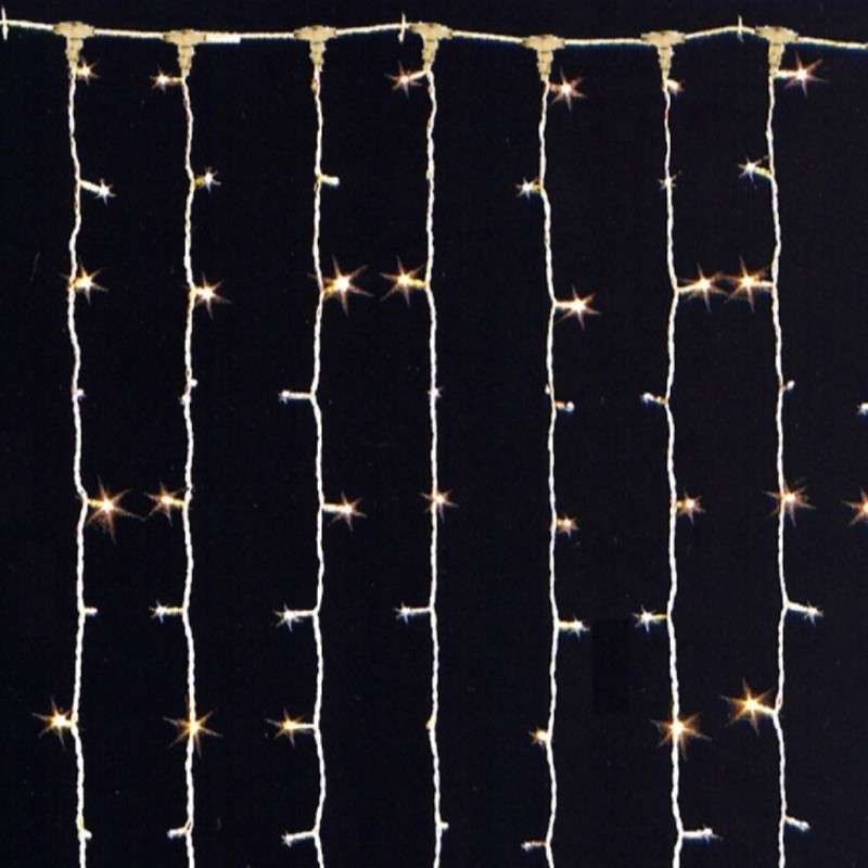 256 cold white flashing LED curtain IP44 cold white 200x150