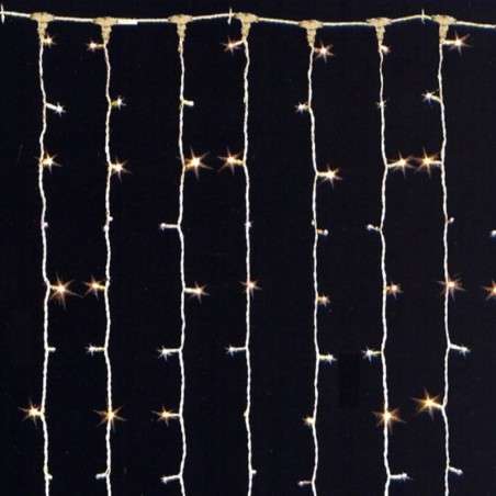 256 cold white flashing LED curtain IP44 cold white 200x150