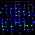 256 LED RGB programmable curtain with green cable 160x150