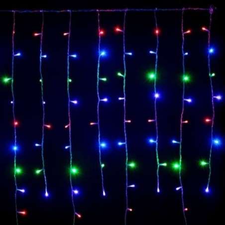 256 LED RGB programmable curtain with green cable 160x150