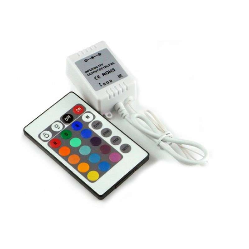 Garland controller with remote control and connection