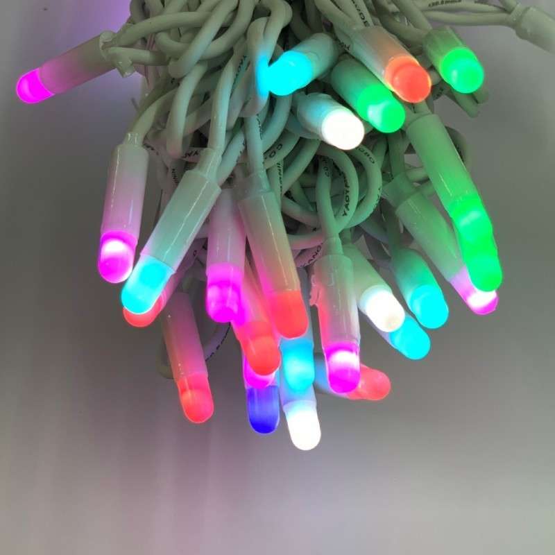 Garland 100 LED RGB 10m programmable with white linkable