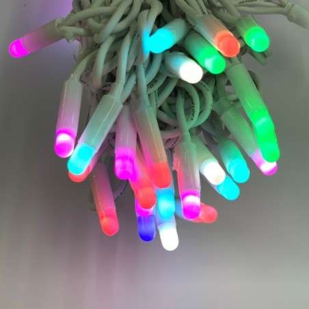 Garland 100 LED RGB 10m programmable with white linkable