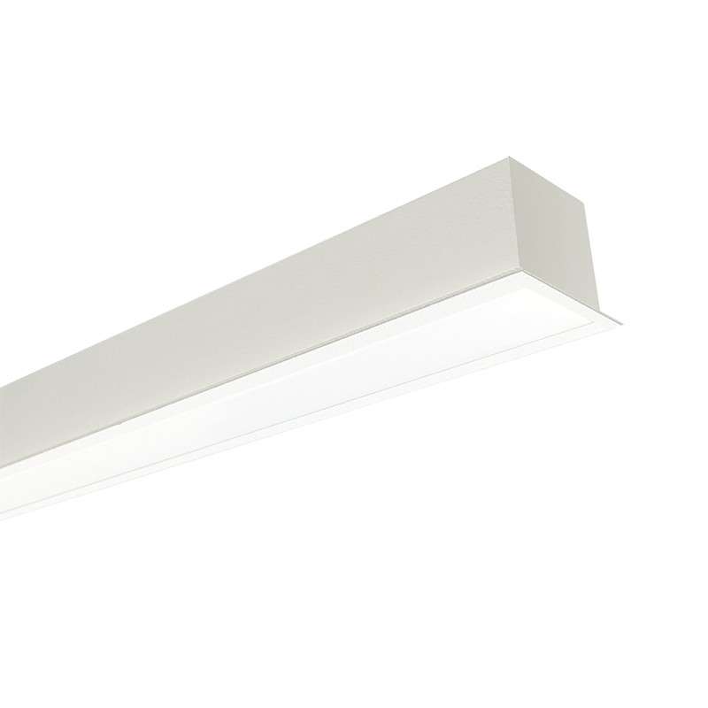 Recessed module 50mm wide with integrated LED and linkable