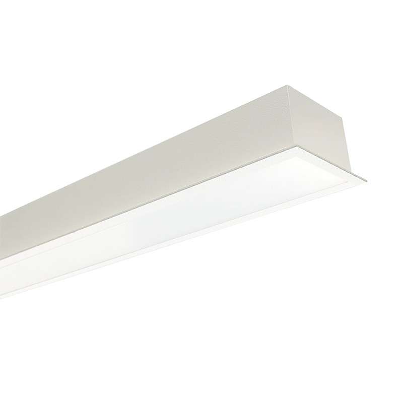 Recessed module 65mm wide with integrated LED and linkable