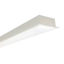 Recessed module 90mm wide with integrated LED and linkable