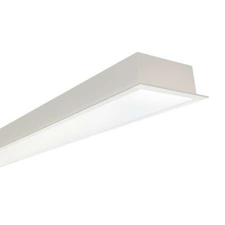 Recessed module 90mm wide with integrated LED and linkable