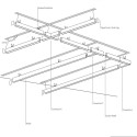 Kit for connecting 65mm wide LED modules