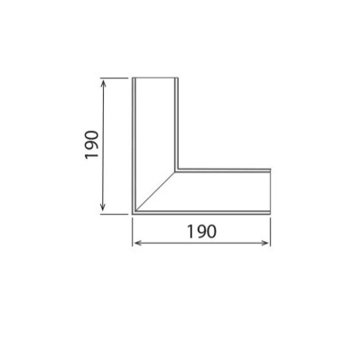 Module L surface 38mm wide integrated linkable LED
