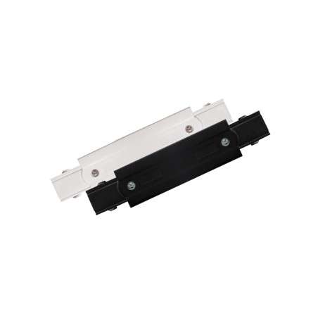 Central power connector for three-phase track rail