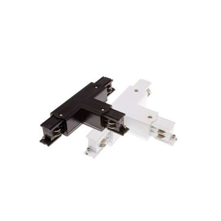 T-shaped connector to join three-phase rails