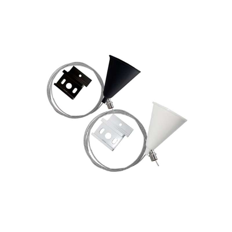 Suspension kit for hanging three-phase rails