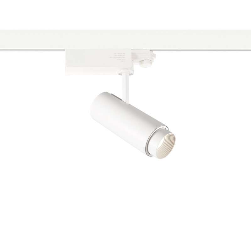 Three-phase 20W 1800lm 3000K LED spotlight with zoom