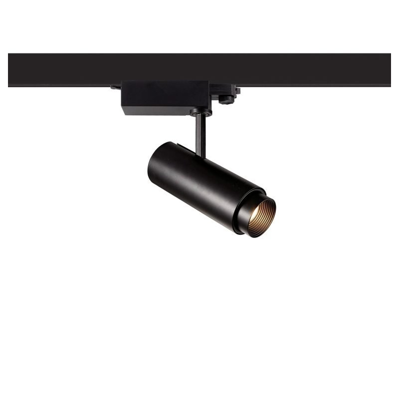 Three-phase 20W 1800lm 3000K LED spotlight with zoom