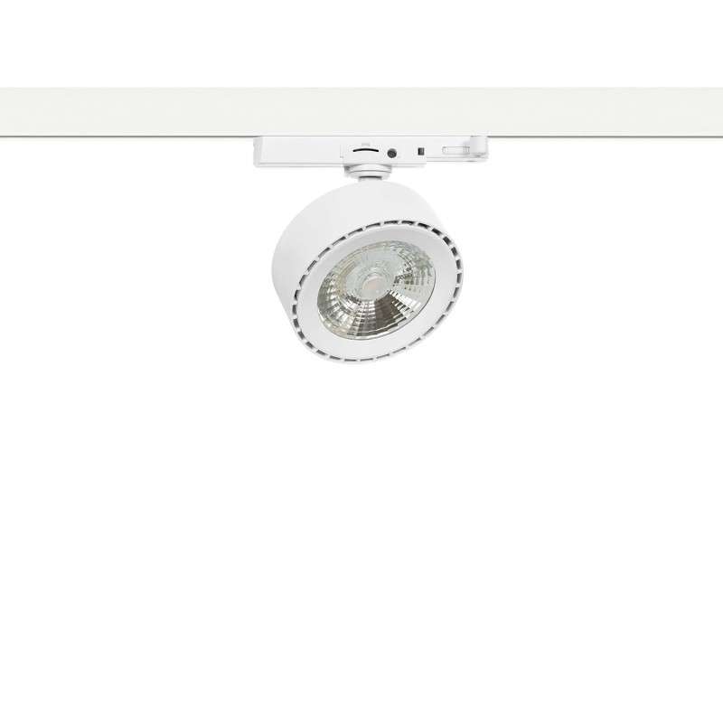 Three-phase 20W 3500lm LED spotlight with 3000K light tone.