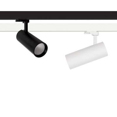 Three-phase 30W LED spotlight with 3000lm 38º with tone selector