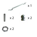 Iron support with a diameter of 450mm x 20mm and one outlet