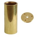 Brass tube 135mm high x 60mm diameter + lid