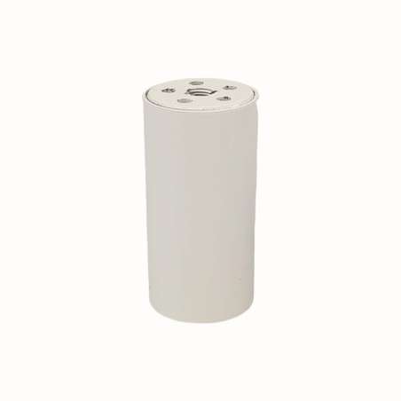 White brass tube 80mm tall x 40mm diameter with lid