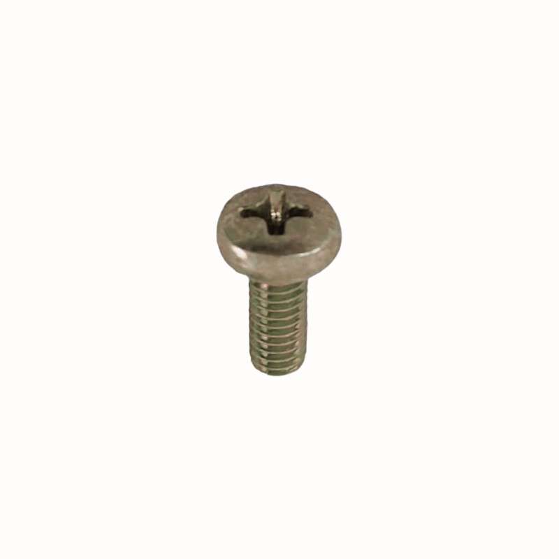 Screw for lamps M4 x 10mm with star-shaped head and bicromate color.